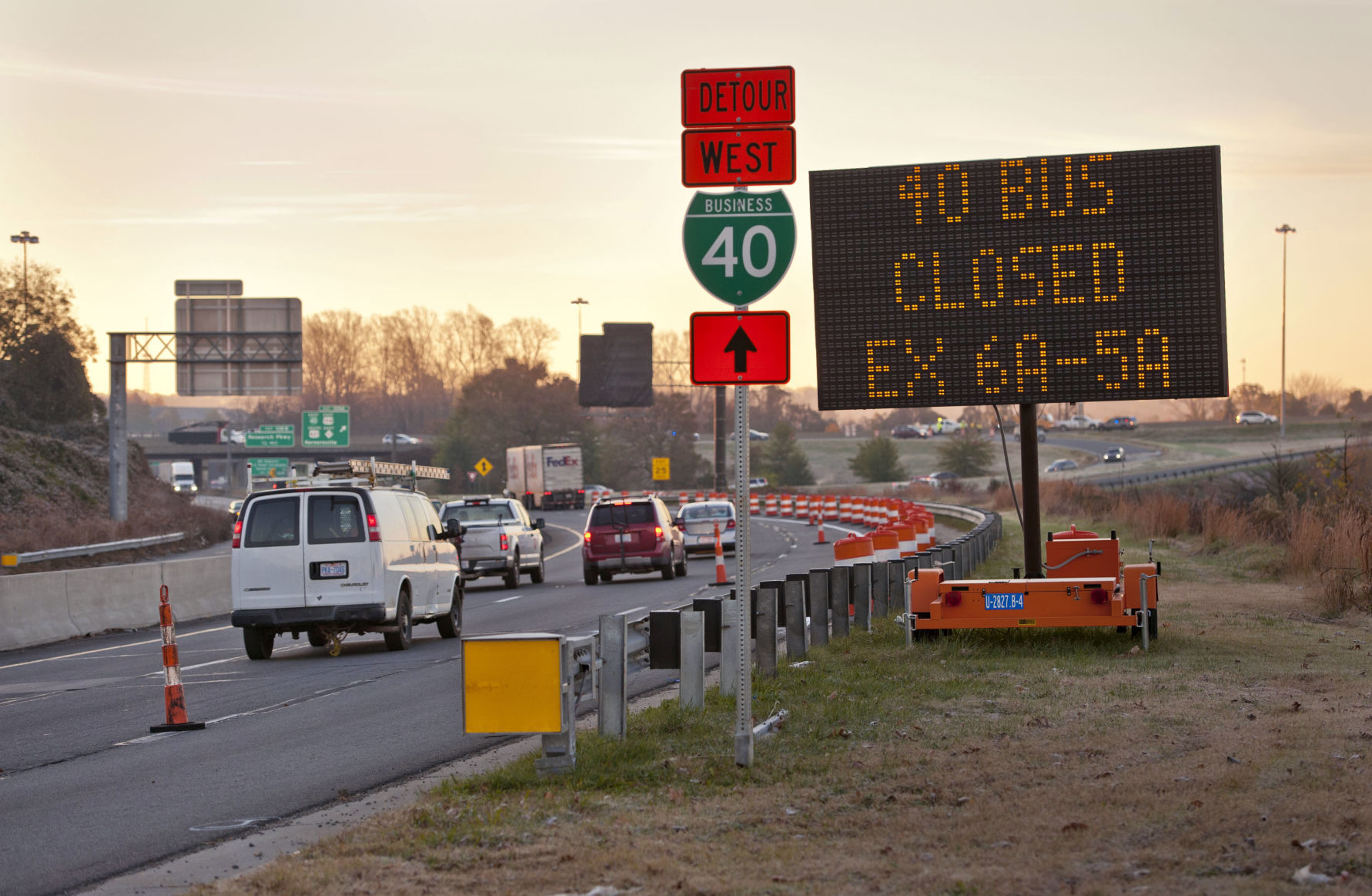 Bus. 40 shutdown